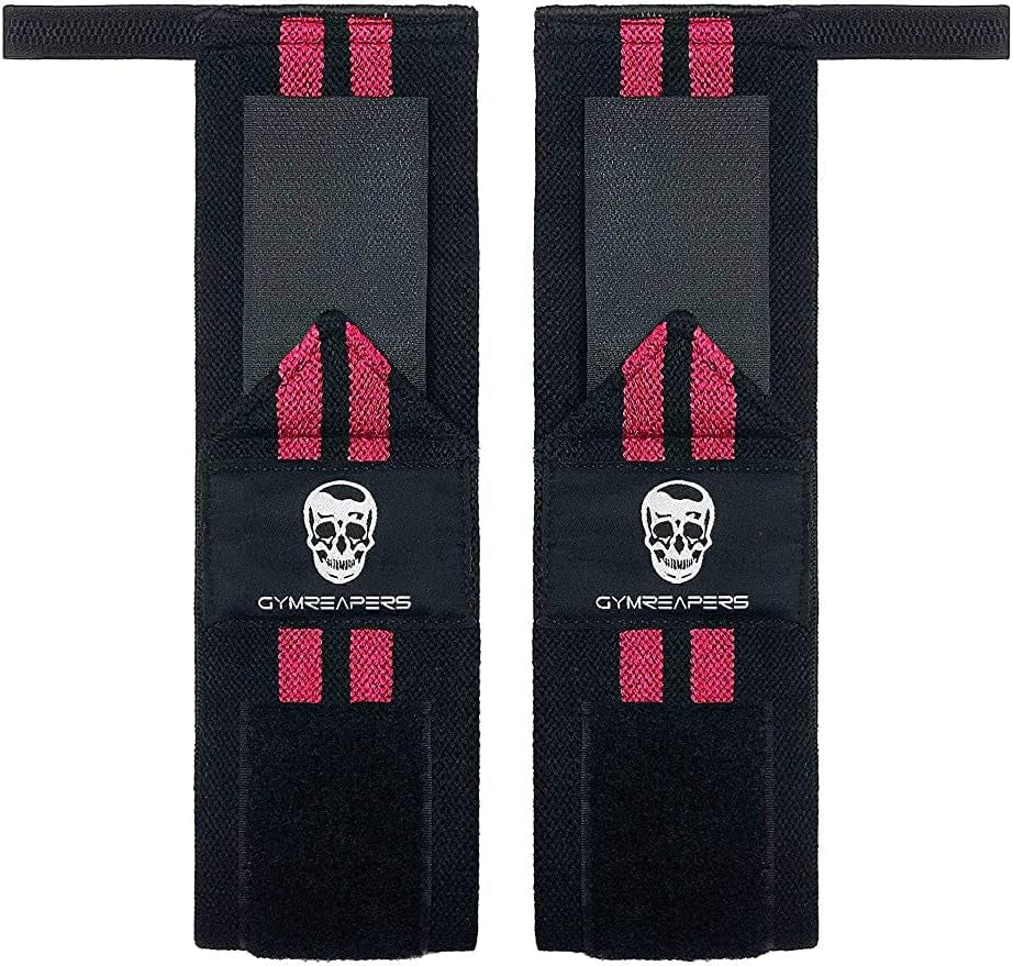 Weightlifting Wrist Wraps (IPF Approved) 18" Professional Quality Wrist Support with Heavy Duty Thumb Loop - Best Wrap for Powerlifting Competition, Strength Training, Bodybuilding